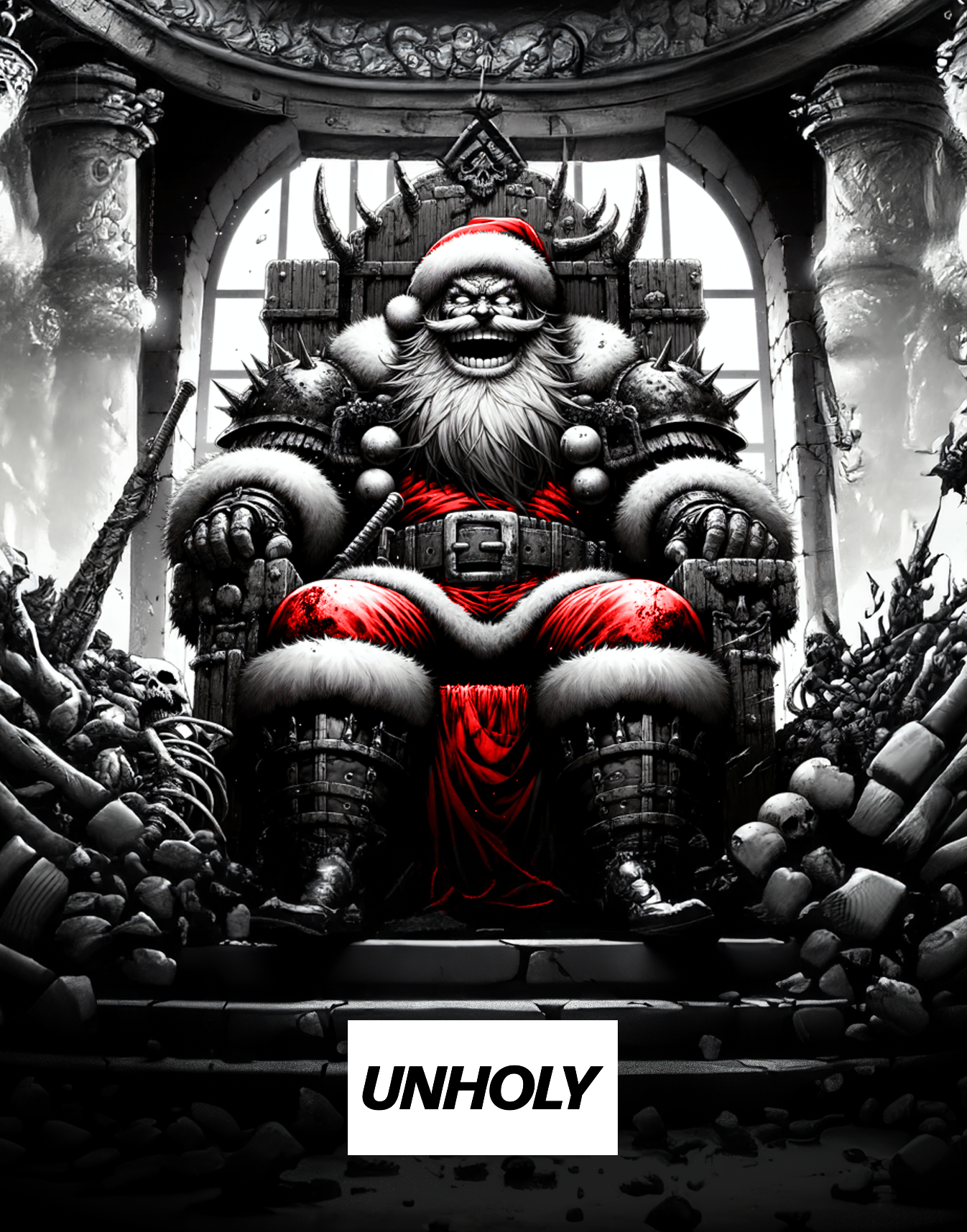 UNHOLY // KING SANTA 001  - T-SHIRT