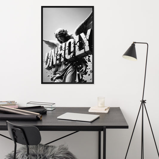 UNHOLY // BROKEN ANGEL 001 — Framed Poster